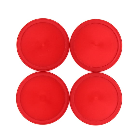 BESTOYARD 8Pcs Air Hockey Paddles and Pushers Set Red Ergonomic Hockey Handles Replacement
