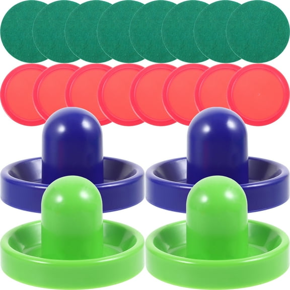 Air Hockey Set Funny Pusher Paddles Desktop Accessories for An Fittings Pucks Table