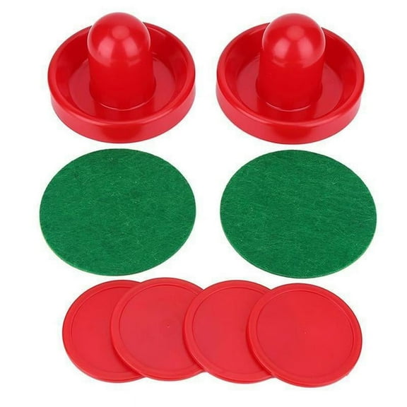 Air Hockey Set Home Table Game Replacement Accessories 2-Pucks 4-Sliders B3N5