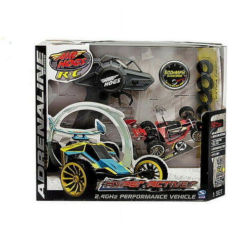 Air Hogs Hyper Racer Pro AeroGX Radio-Controlled Vehicle, Red/Gold