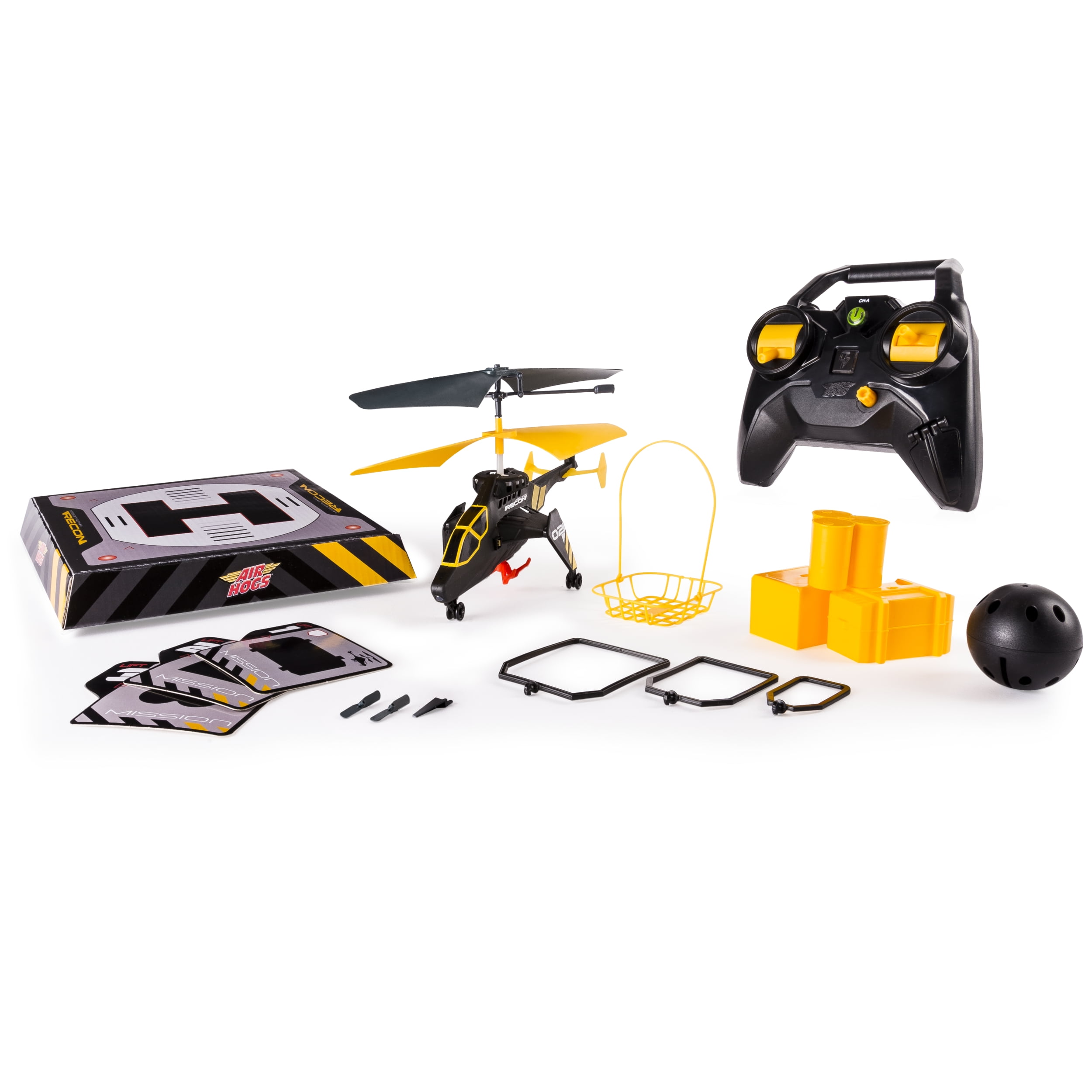 Air Hogs, Mission Alpha Ultimate Mission RC Helicopter - Black