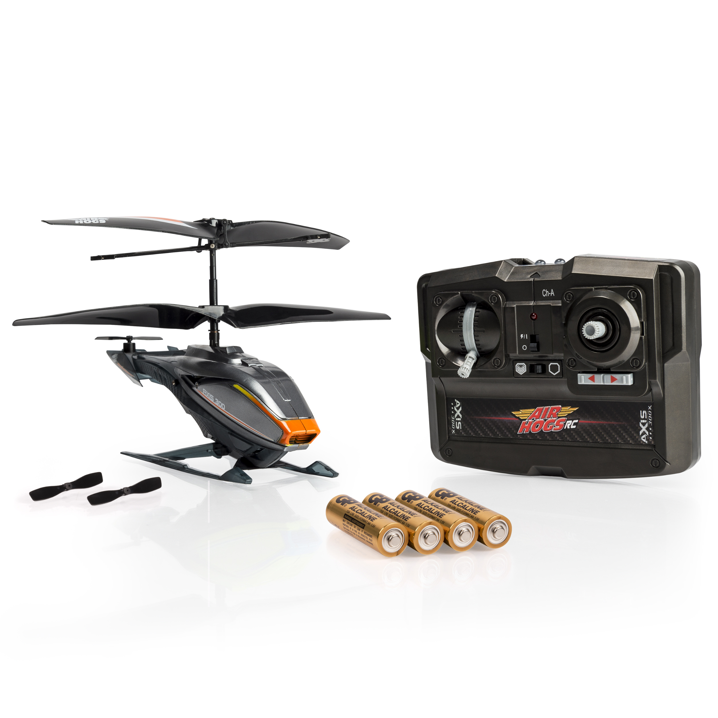 Air Hogs RC Axis 300X, Gray R/C Helicopter with Batteries - image 1 of 6