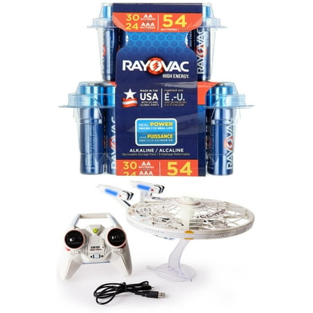Air Hogs, Star Trek U.S.S Enterprise Drone & Rayovac Battery Bundle