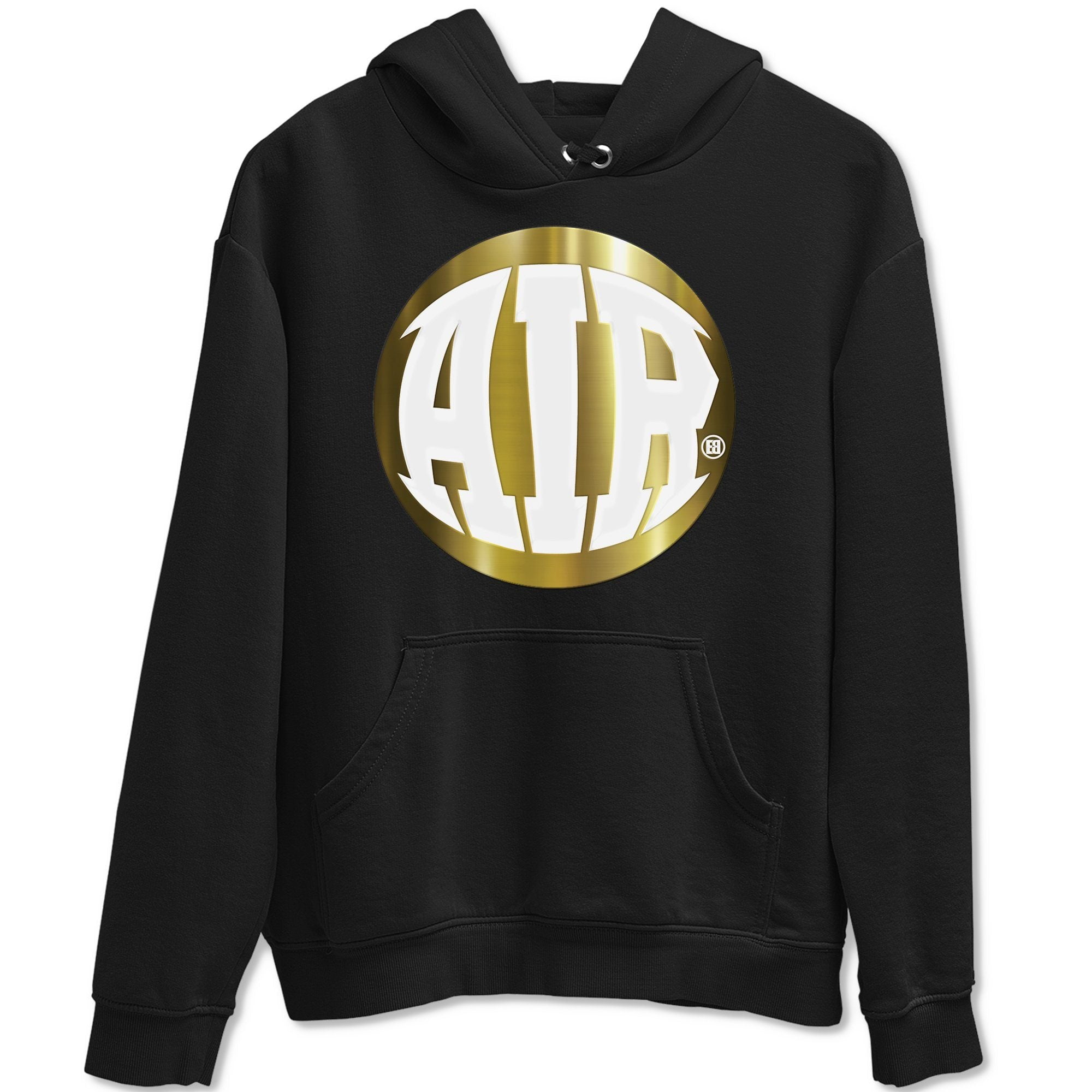 Air Hoodie Jordan 1 Metallic Gold Sneaker Match Top AJ1 Shoe