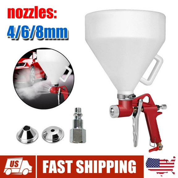 Air Hopper Spray Gun Paint Texture Drywall Wall Painting Sprayer with 3 Nozzles