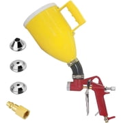 Air Hopper Spray Gun with 4.0mm/6.0mm/8.0mm Nozzle Paint Texture Drywall Painting Sprayer, Yellow, 0.79 Gallon 3 L Elbow