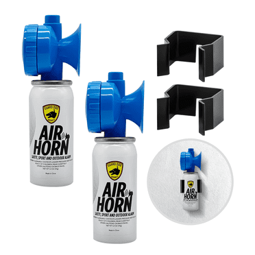 Guard Dog Security Air Horn for Safety, Loud and Min Blow Horn for Marine, Football Games, Sporting Events, Powerful 1-mile Sound Blast 1.4 oz, 12 pack
