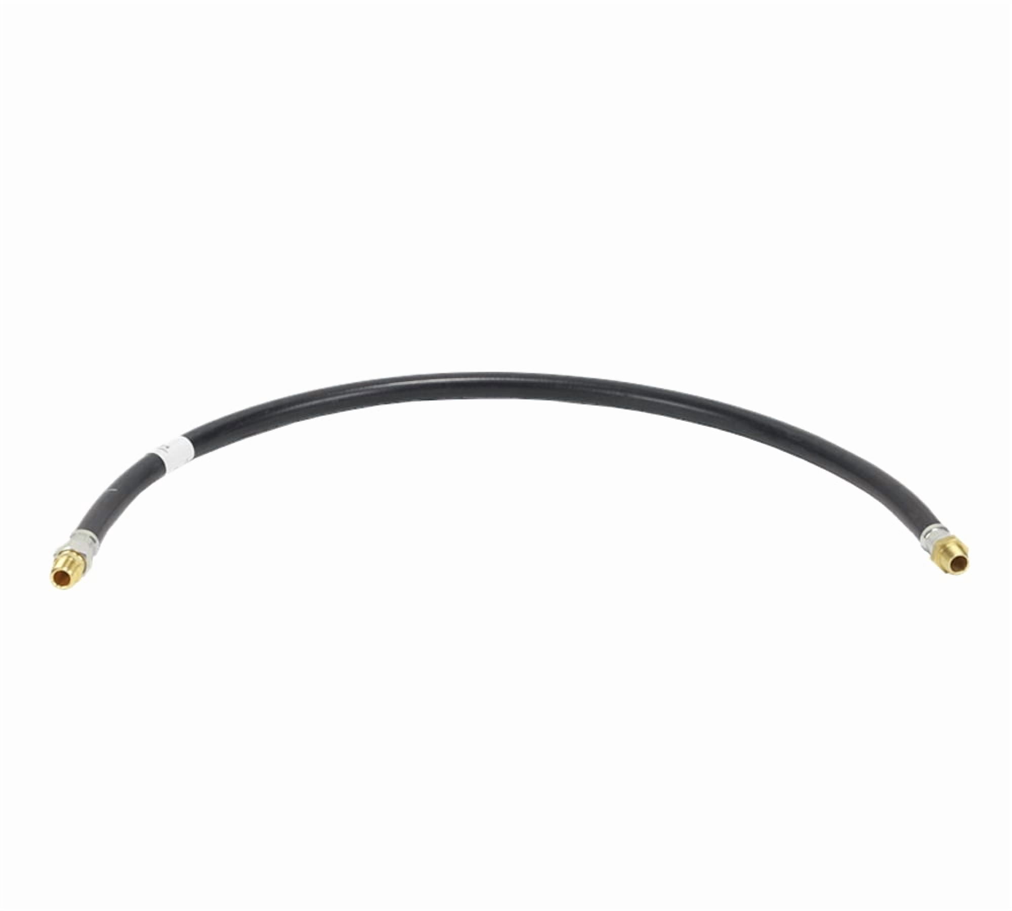 Air Brake Hose Assembly 20" x 3/8"-18 for Semi Trucks | 1/2" ID 3/8" NPT 225 PSI 1 Fixed 1 Swivel DOT FMVSS106 SAE J1402 | Replaces 16320 148020 12-38120 21269 288133 5005962 E858220BK