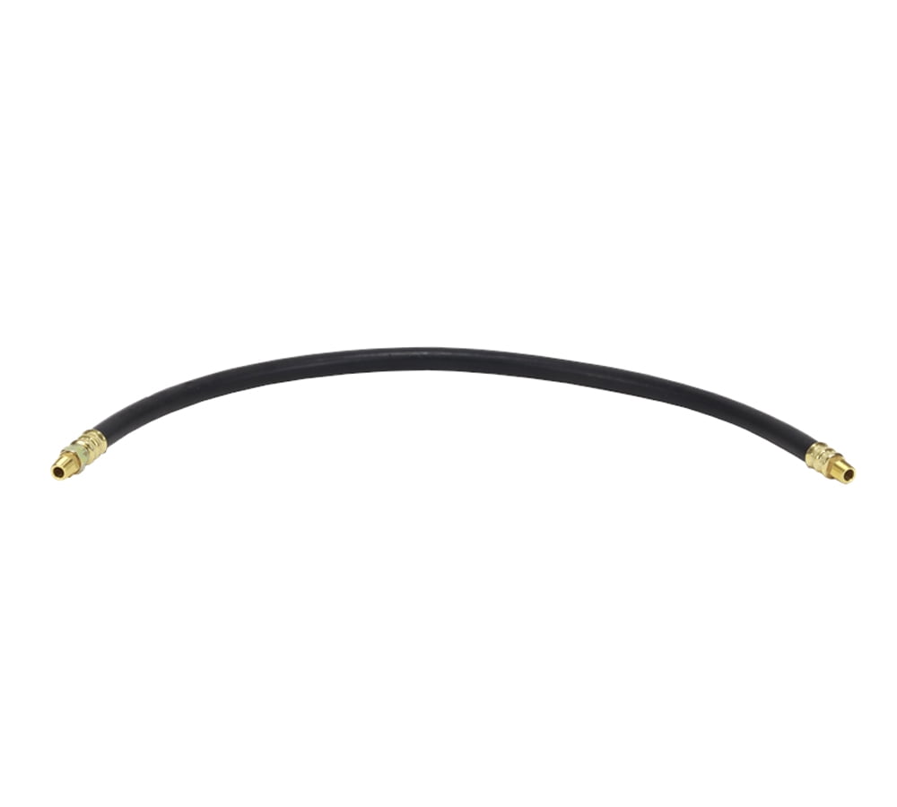 Air Brake Hose Assembly 44" x 3/8"-18 for Semi Trucks | 1/2" ID 3/8" NPT 225 PSI 1 Fixed 1 Swivel DOT FMVSS106 SAE J1402 | Replaces 16344 148044 12-38144 18144 21311 452144 5005975