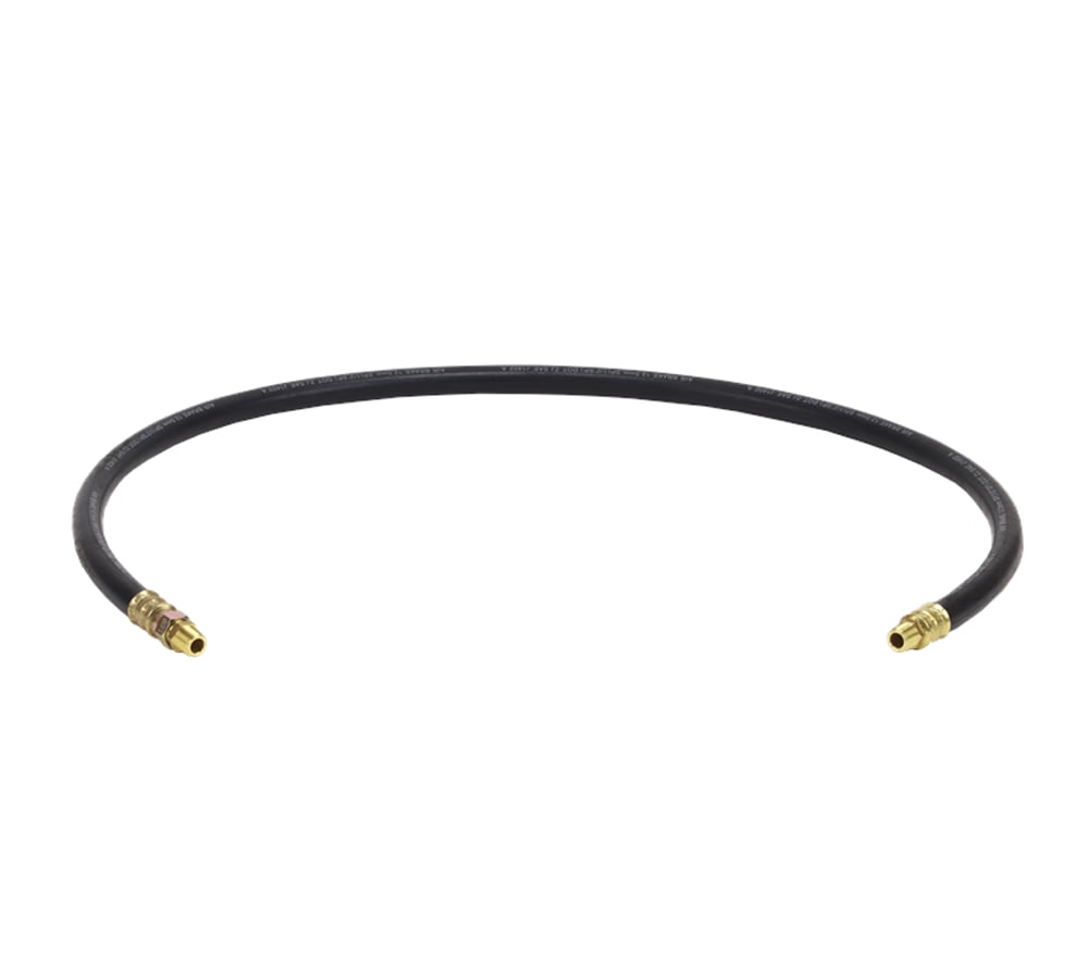 Air Brake Hose Assembly 54" x 3/8"-18 for Semi Trucks | 1/2" ID 3/8" NPT 225 PSI 1 Fixed 1 Swivel DOT FMVSS106 SAE J1402 | Replaces 16354 148054 18154 452154 50-1081L E858254BK HE0854