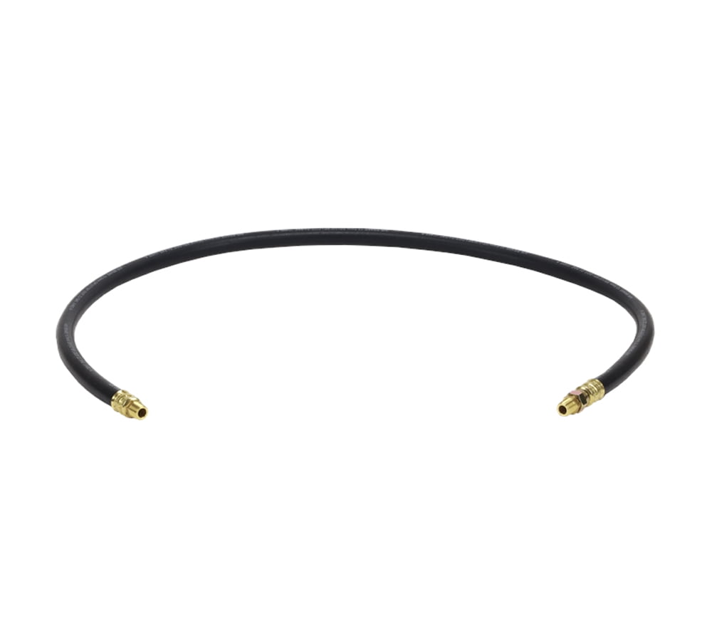 Air Brake Hose Assembly 60" x 3/8"-18 for Semi Trucks | 1/2" ID 3/8" NPT 225 PSI 1 Fixed 1 Swivel DOT FMVSS106 SAE J1402 | Replaces 16360 148060 13-1608R 18160 21334 288469 5005977