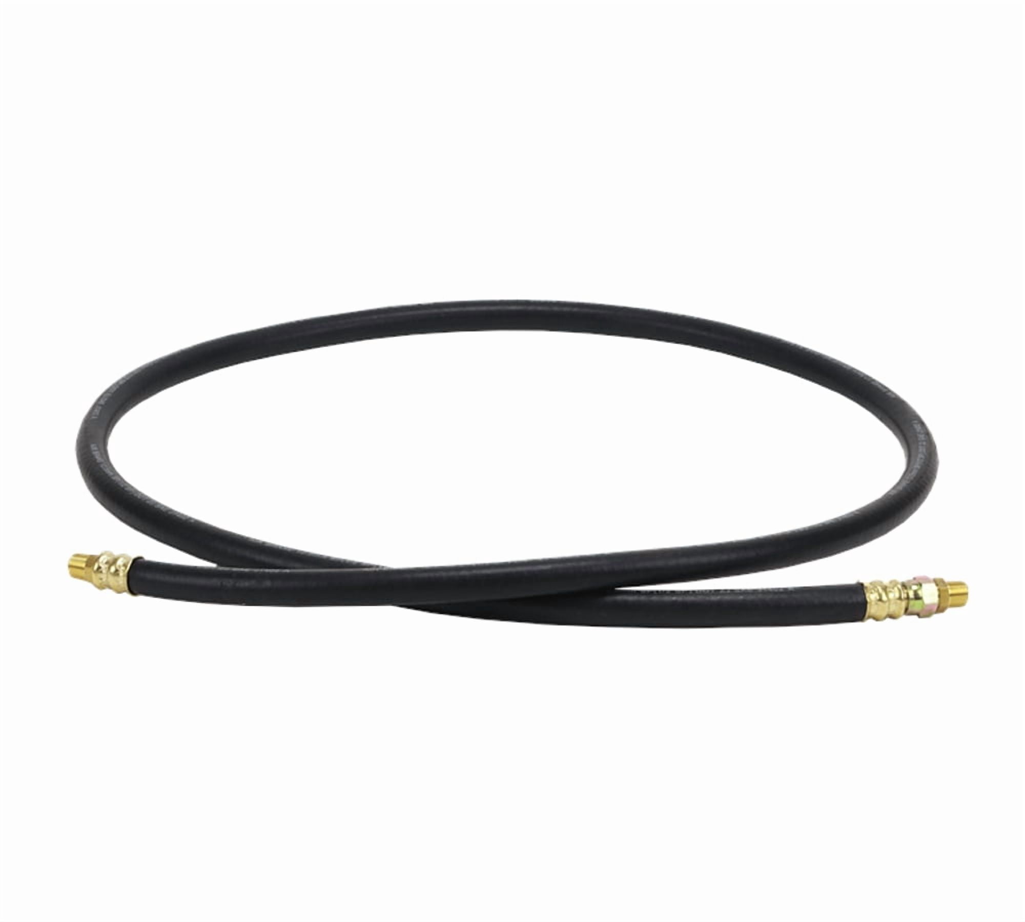 Air Brake Hose Assembly 84" x 3/8"-18 for Semi Trucks | 1/2" ID 3/8" NPT 225 PSI 1 Fixed 1 Swivel DOT FMVSS106 SAE J1402 | Replaces 16384 148084 18184 452184 E-8582-84 HE0884 JH0884