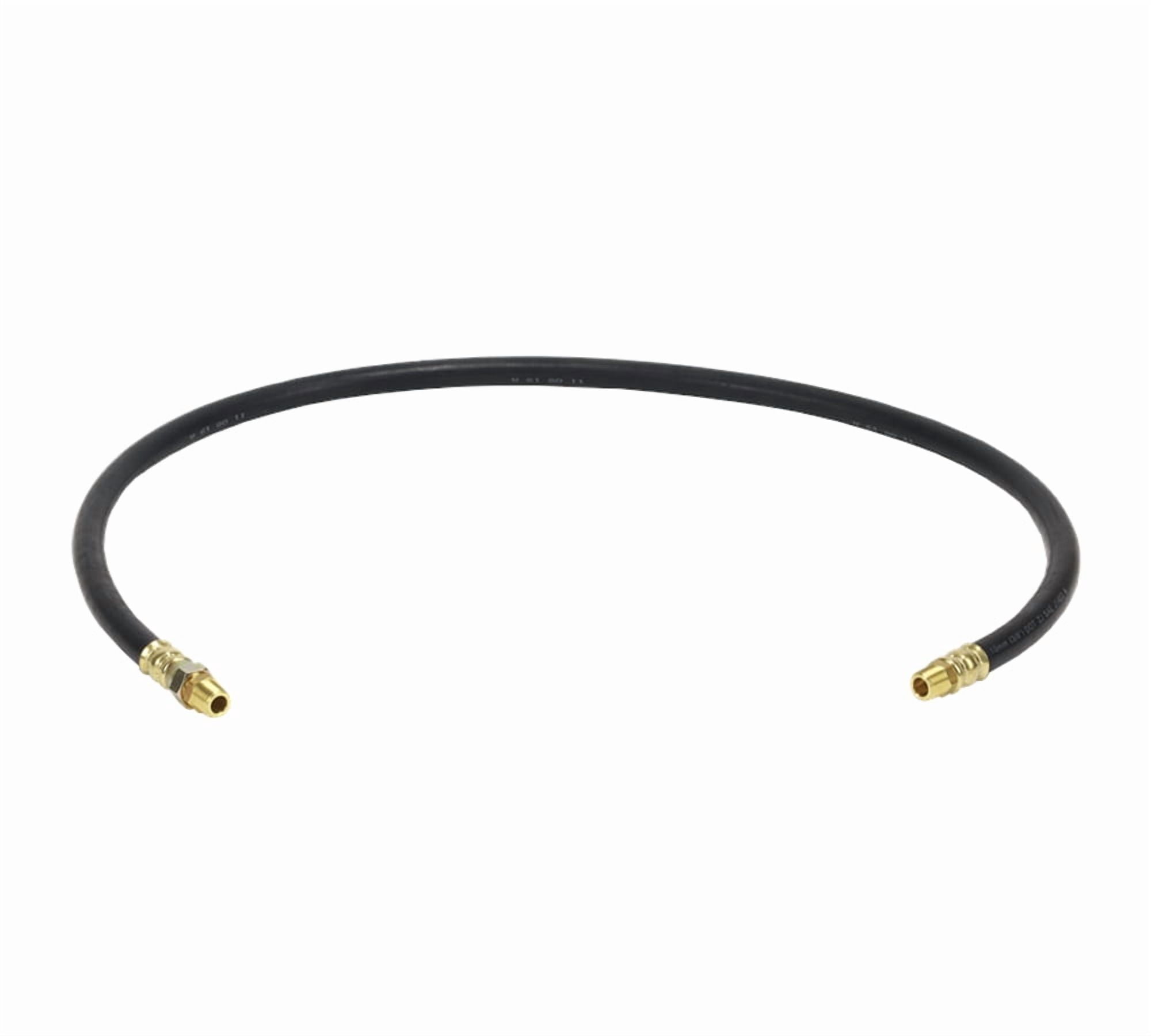 Air Brake Hose Assembly 48" x 3/8"-18 for Semi Trucks | 3/8" ID 3/8" NPT 225 PSI 1 Fixed 1 Swivel DOT FMVSS106 SAE J1402 | Replaces 16648 1614866 146048 12-38348 07-534 21104 249943