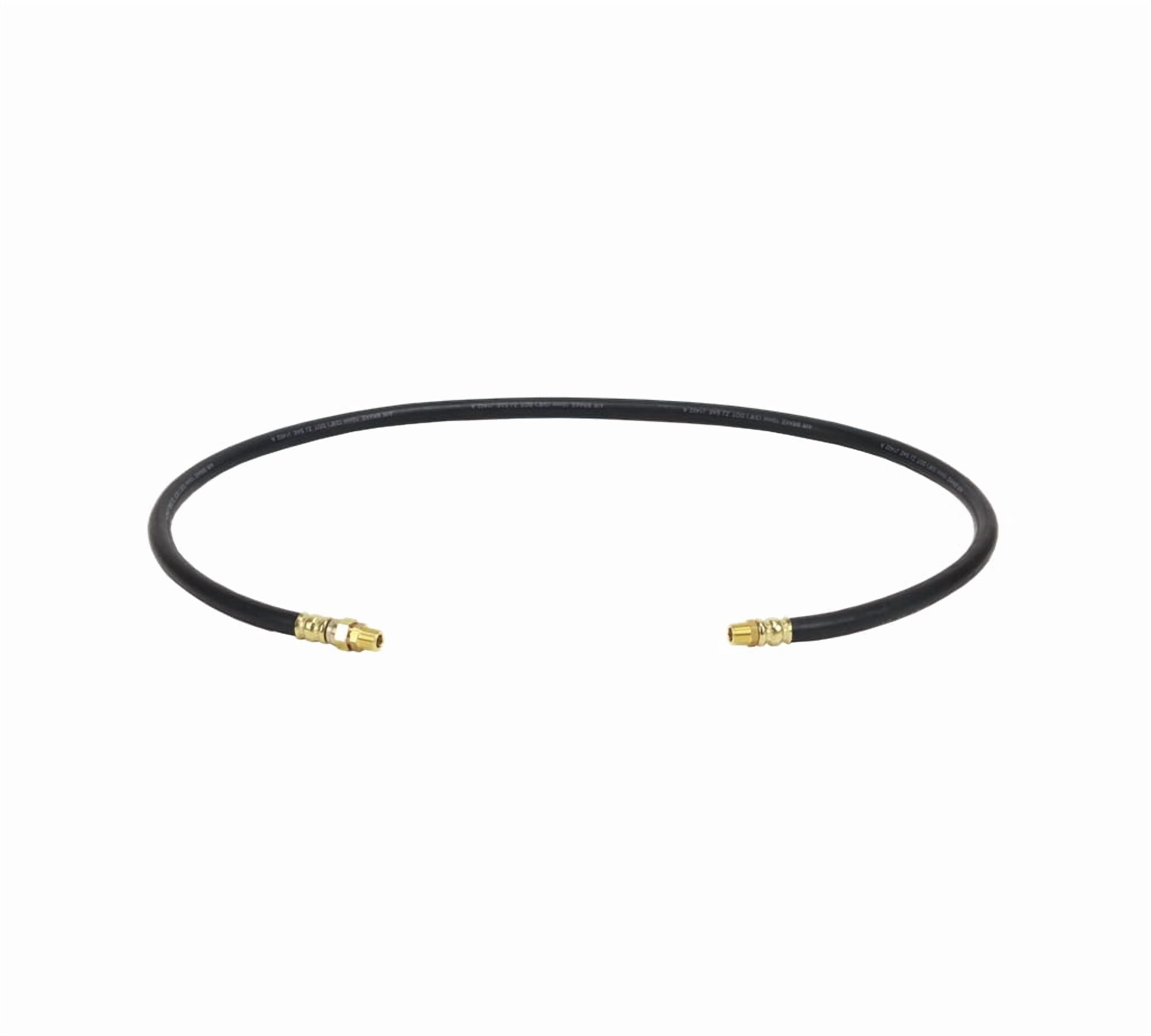 Air Brake Hose Assembly 60" x 3/8"-18 for Semi Trucks | 3/8" ID 3/8" NPT 225 PSI 1 Fixed 1 Swivel DOT FMVSS106 SAE J1402 | Replaces 16660 1616066 146060 1690328C 21118 453260 E858060