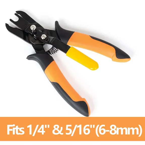 Air Hose Connector Removal Tool Push-to-Connect Fittings Disconnect Pliers for Automotive Pneumatic Air Line Repair Quick Release Fitting Pliers PVC One-Hand Operation Compact Design
