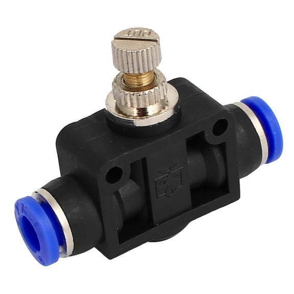 Air Hose Pneumatic Flow Speed Control Valve 6mm to 6mm Push in Quick Fitting