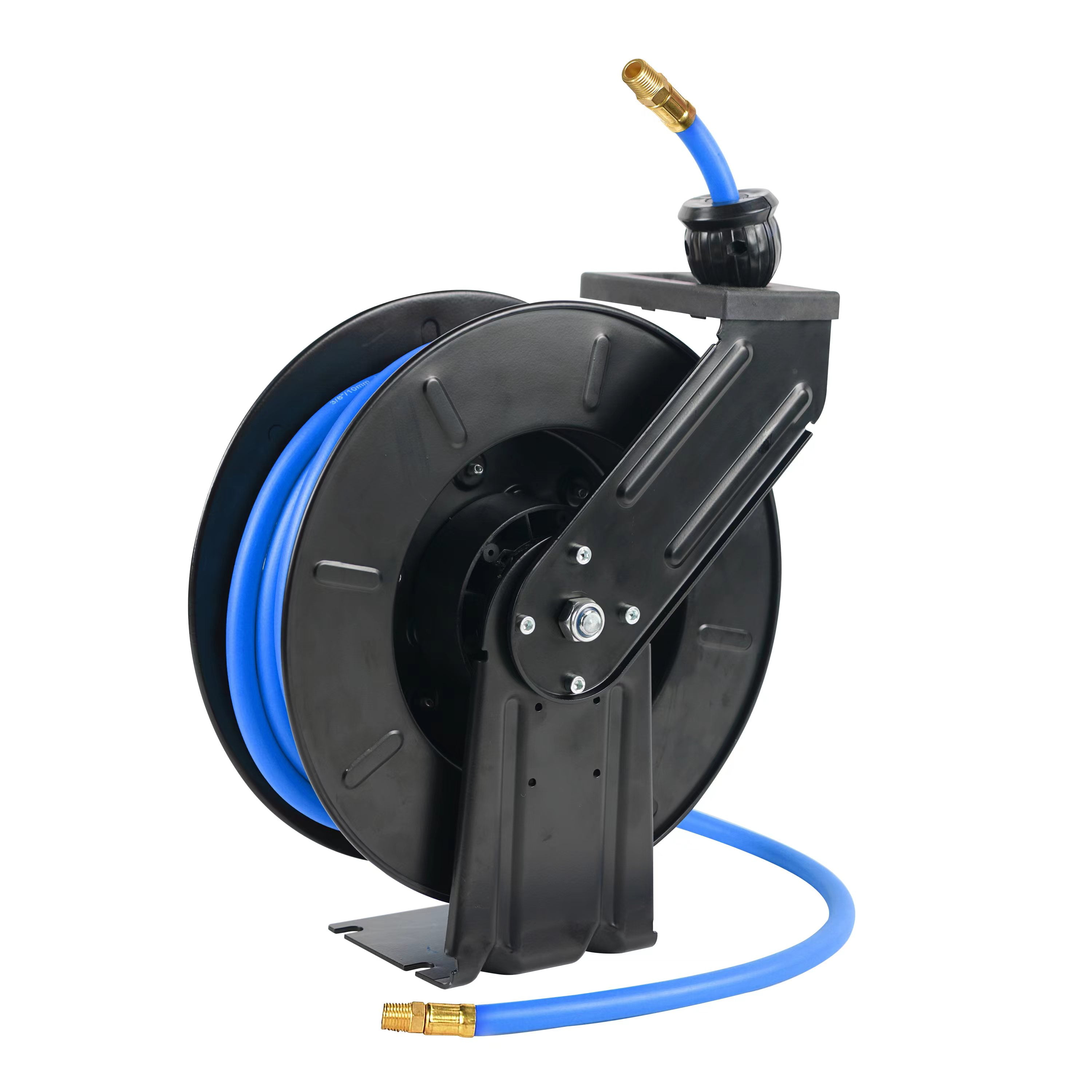 Air Hose Reel, With 3/8 Inch x 50' Ft,,max pressure 300psi,Black and blue  