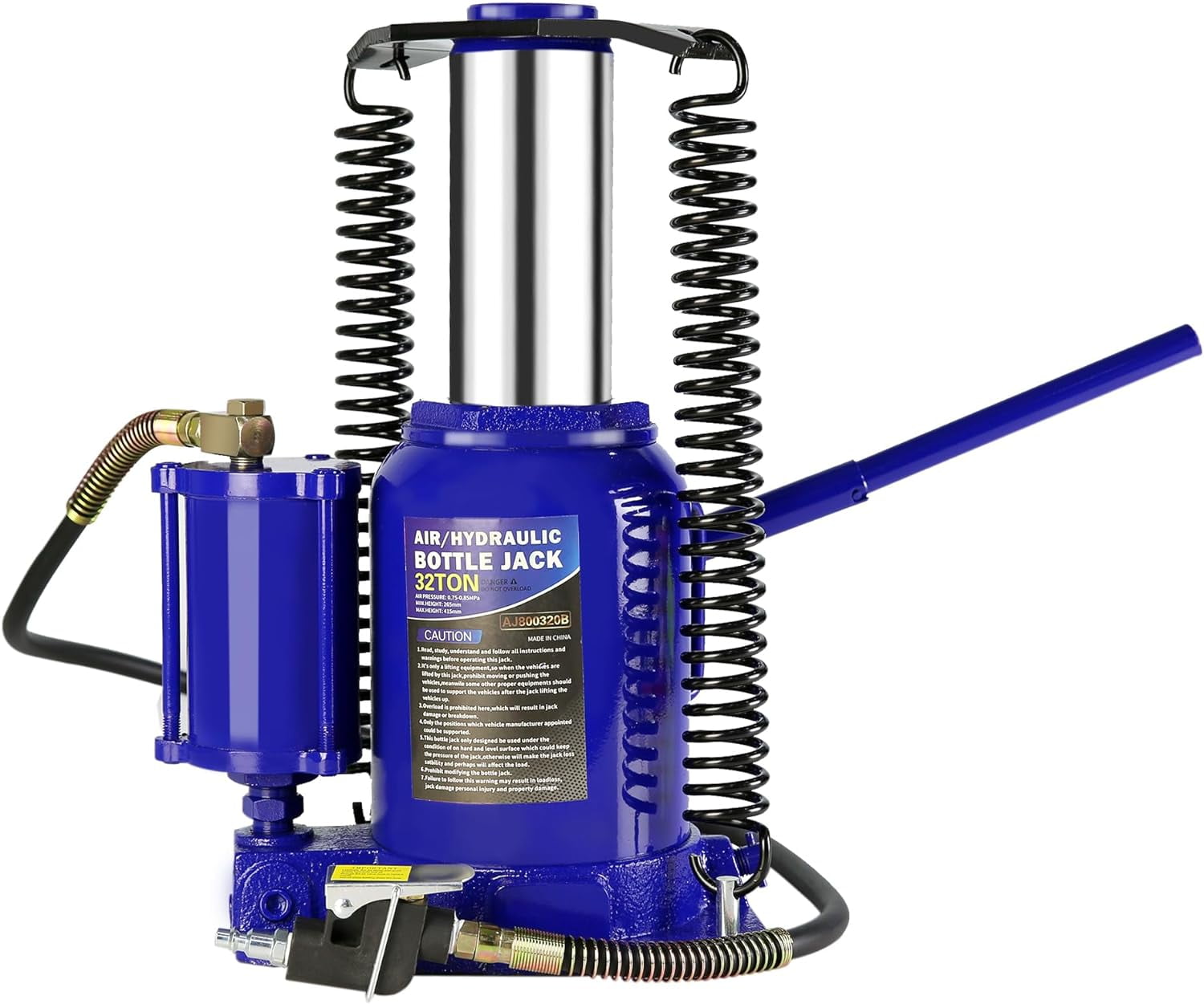 Air Hydraulic Bottle Jack, 12 Ton All Welded Bottle Jack, 10.220.1