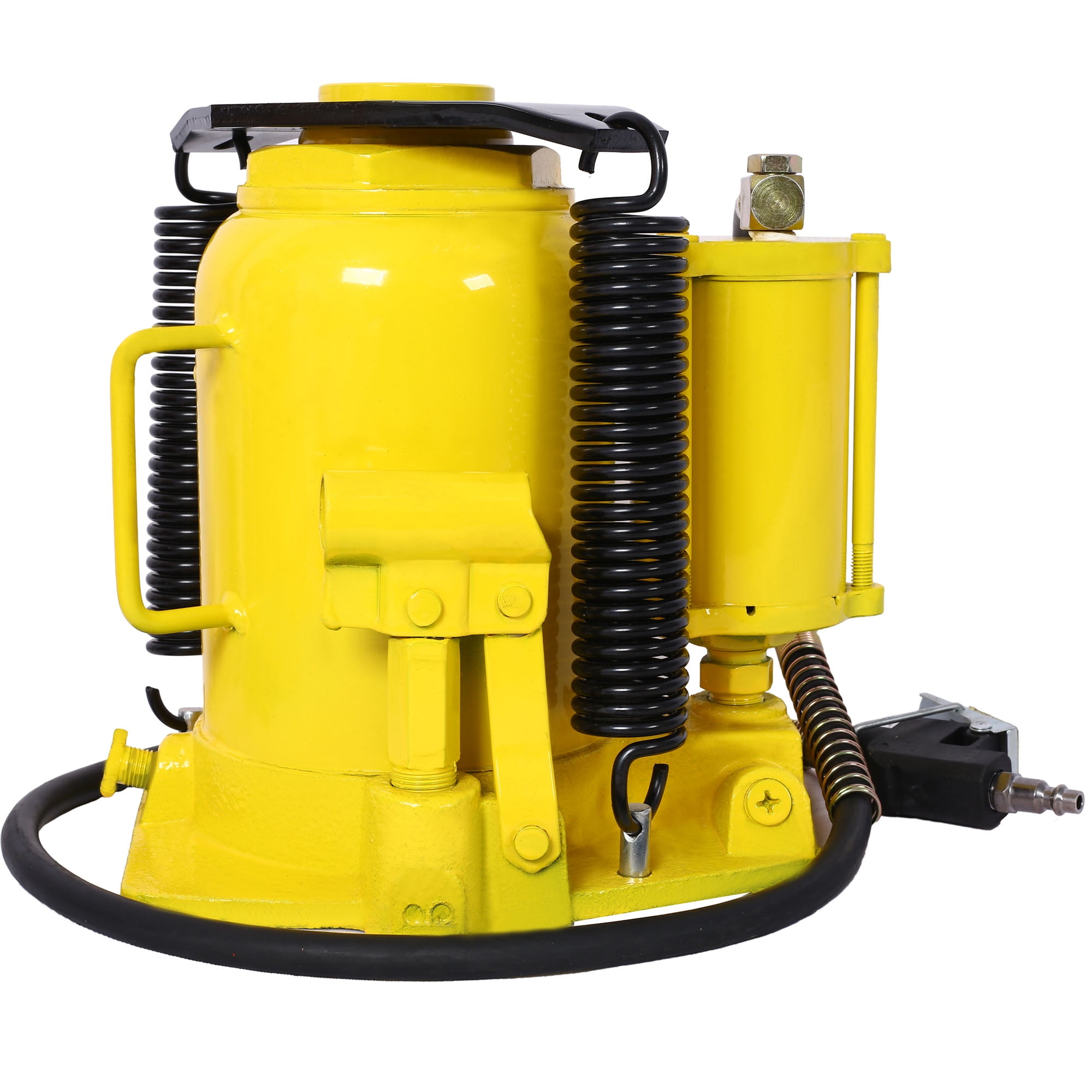 Air Hydraulic Bottle Jack, 32 Ton/70550 LBS All Welded Bottle Jack, 10-16.3 inch Lifting Range, Manual Handle and Air Pump, for Car, Pickup, Truck, RV, Auto Repair, Industrial Engineering
