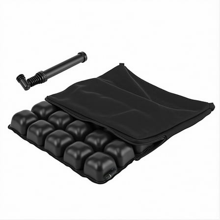 Air Inflatable Mosaic Wheelchair Seat Cushion, for Reducing Skin and Tissue Pressure and Preventing Pressure Sores, Tailbone Pain Relief 16.5"*16.5"