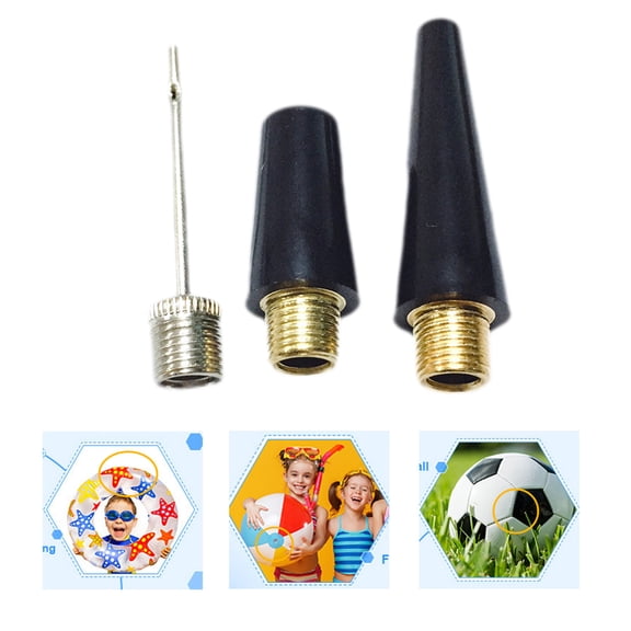 Air Inflator Needle Set for Football Basketball Sports Accessories with Nozzle Adapter and Durable Stainless Steel Tips