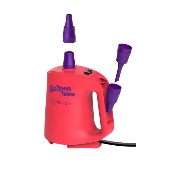 Balloon Time Electric Air Inflator for Balloons, Party Decor, Pool Floats & Air Mattresses, Dual Nozzle Portable Pump