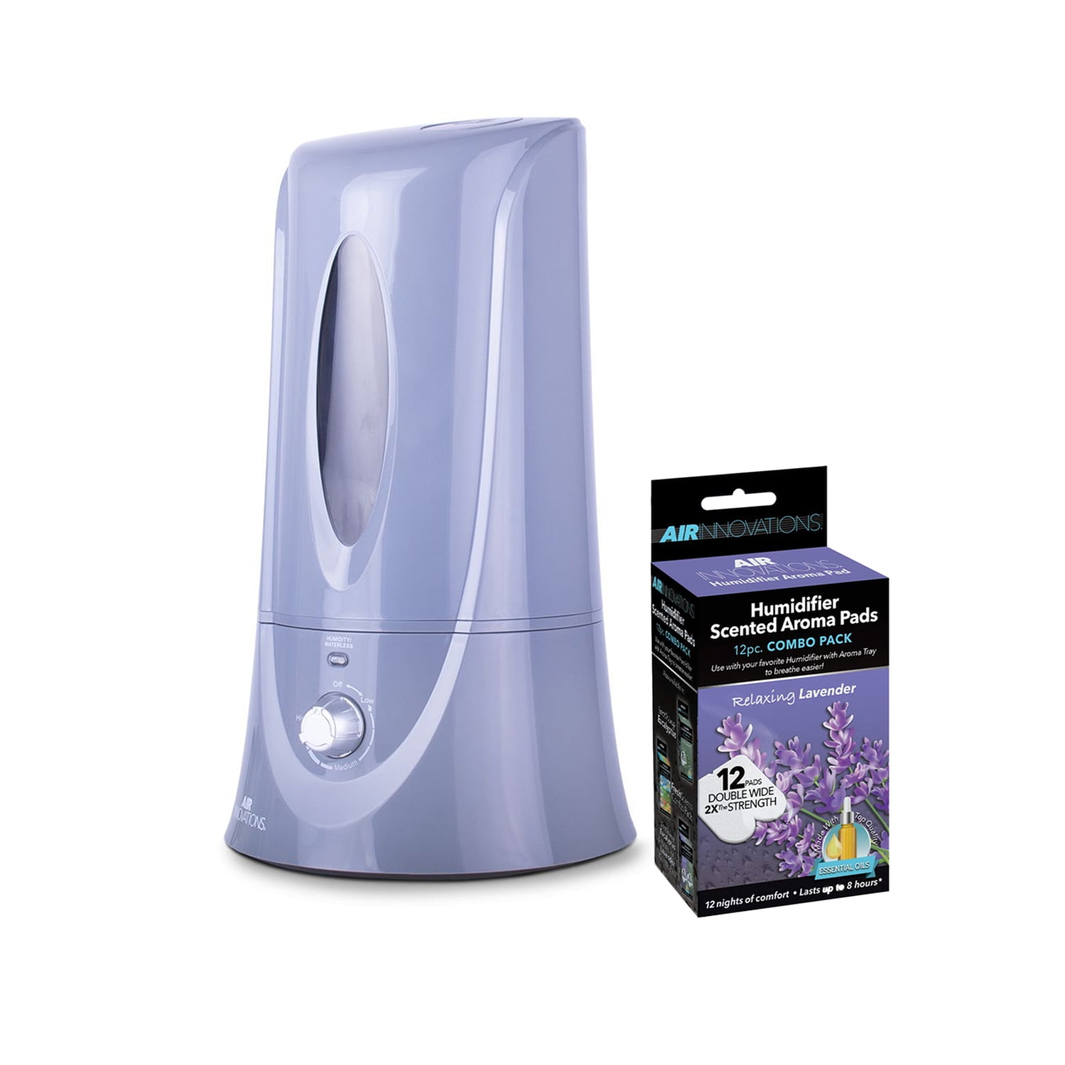 Air Innovations 1.1 Gallon Cool Mist Humidifier w/ 12 Pack Essential