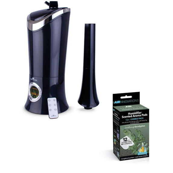 Air Innovations 1.7 Gal Cool Mist Humidifier w/ Aromatherapy Refill, Eucalyptus