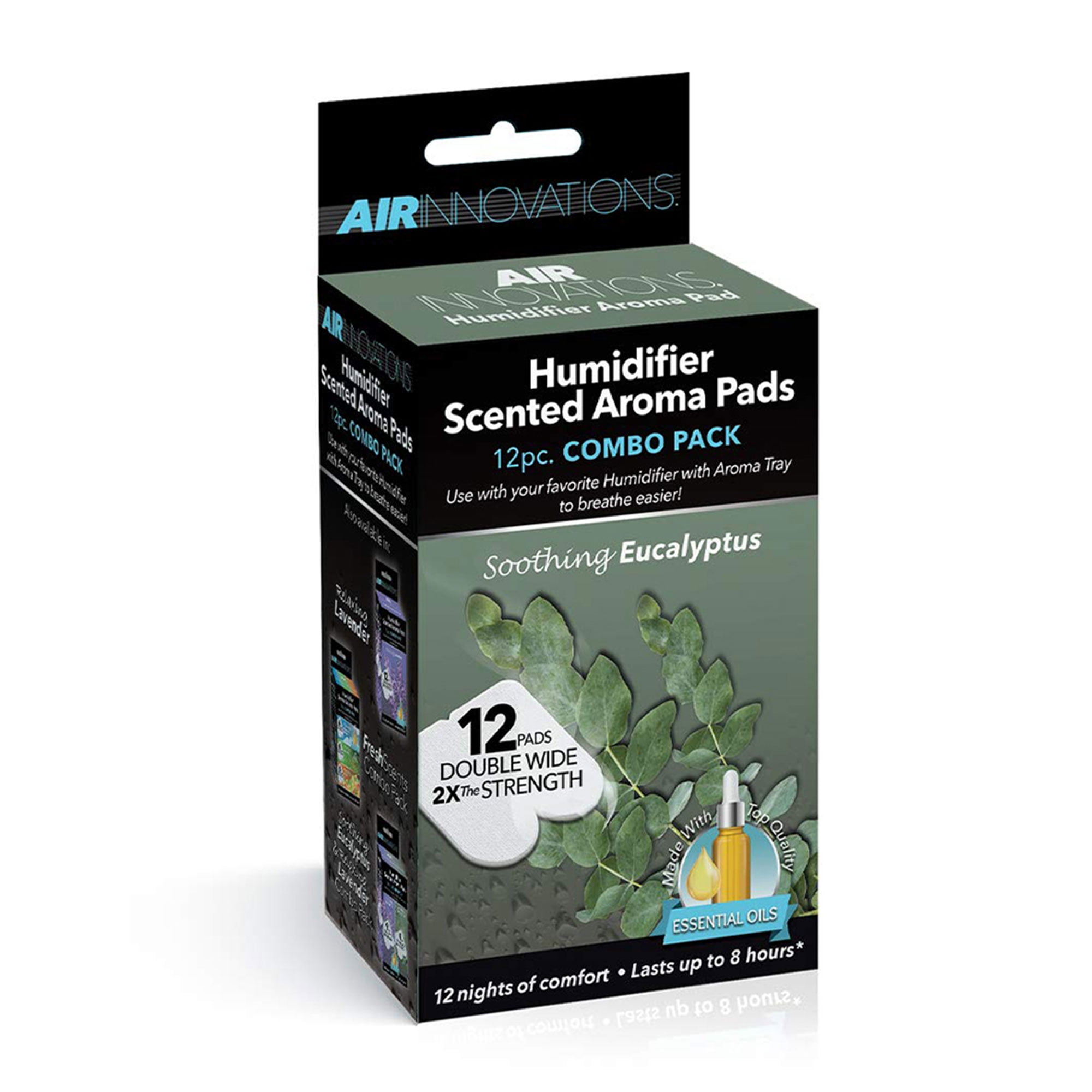 Eucalyptus Essential Oil Humidifier Aromatherapy Refill Pads, 12-Pack