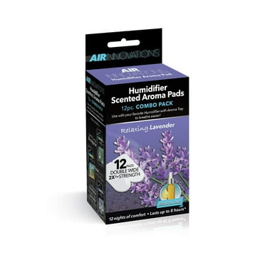 Air Innovations 12 Pack Essential Oil Humidifier Aromatherapy Refills, Lavender