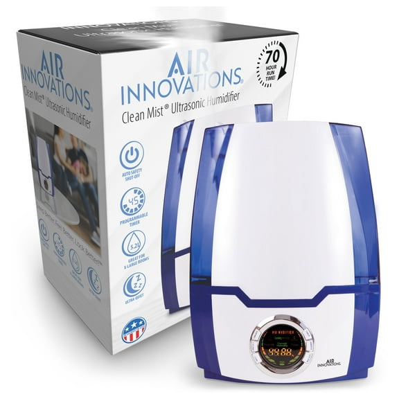Air Innovations MH-505A High Performance Cool Mist Ultrasonic Humidifier, Blue