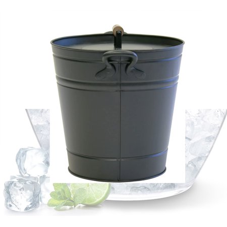 Air Insulated Ash Bucket, 14.75?D x 12.25?W x 13?H, 7 lbs