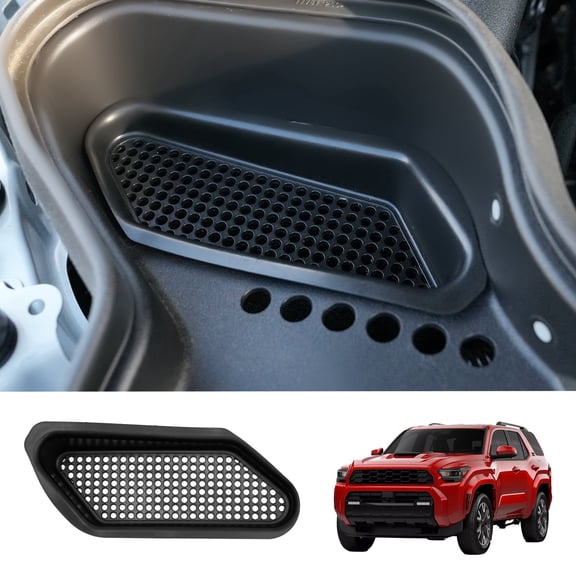 Bomely Air Intake Scoop Filter Compatible with 2025 2026 Toyota 4Runner 2024 2025 2026 Toyota Tacoma Air Flow Intake Grille Trim Hood Filter Vent Protector Engine Dust Cover for 4 Runner Accessories