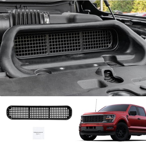 Air Intake Scoop Filter Compatible with 2015-2025 Ford F150 2017+ F150 Raptor Air Scoop Cover Dust Cover Protector for 2024 F-150 Accessories