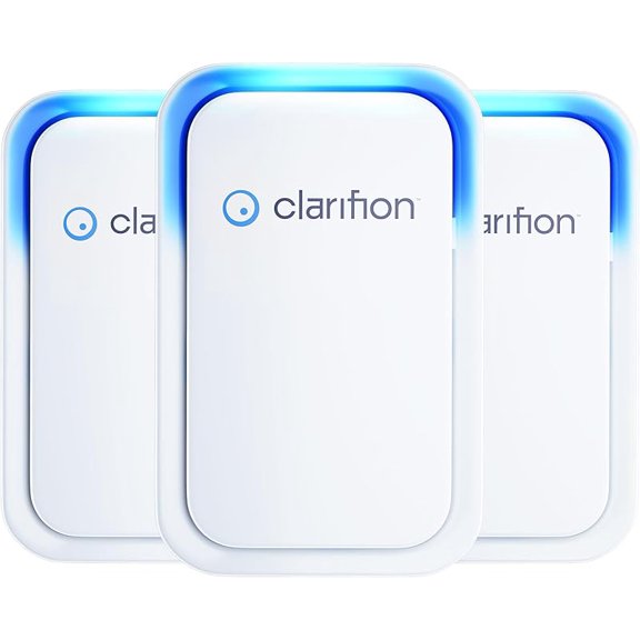 Air Ionizers for Home (3 Pack), Negative Ion Filtration System, Quiet Air Freshener for Bedroom, Office, Kitchen, Portable Air Filter Odor, Smoke Dust, Pets, Eliminator, Mini Air Cleaner