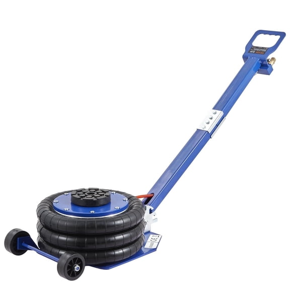 Air Jack 3 Ton/6600 lbs Triple Bag Airbag Jack with Six Steel Pipes, Fast Lifting Pneumatic Jack for Cars & Garages, 17.7" Lift Height, Blue