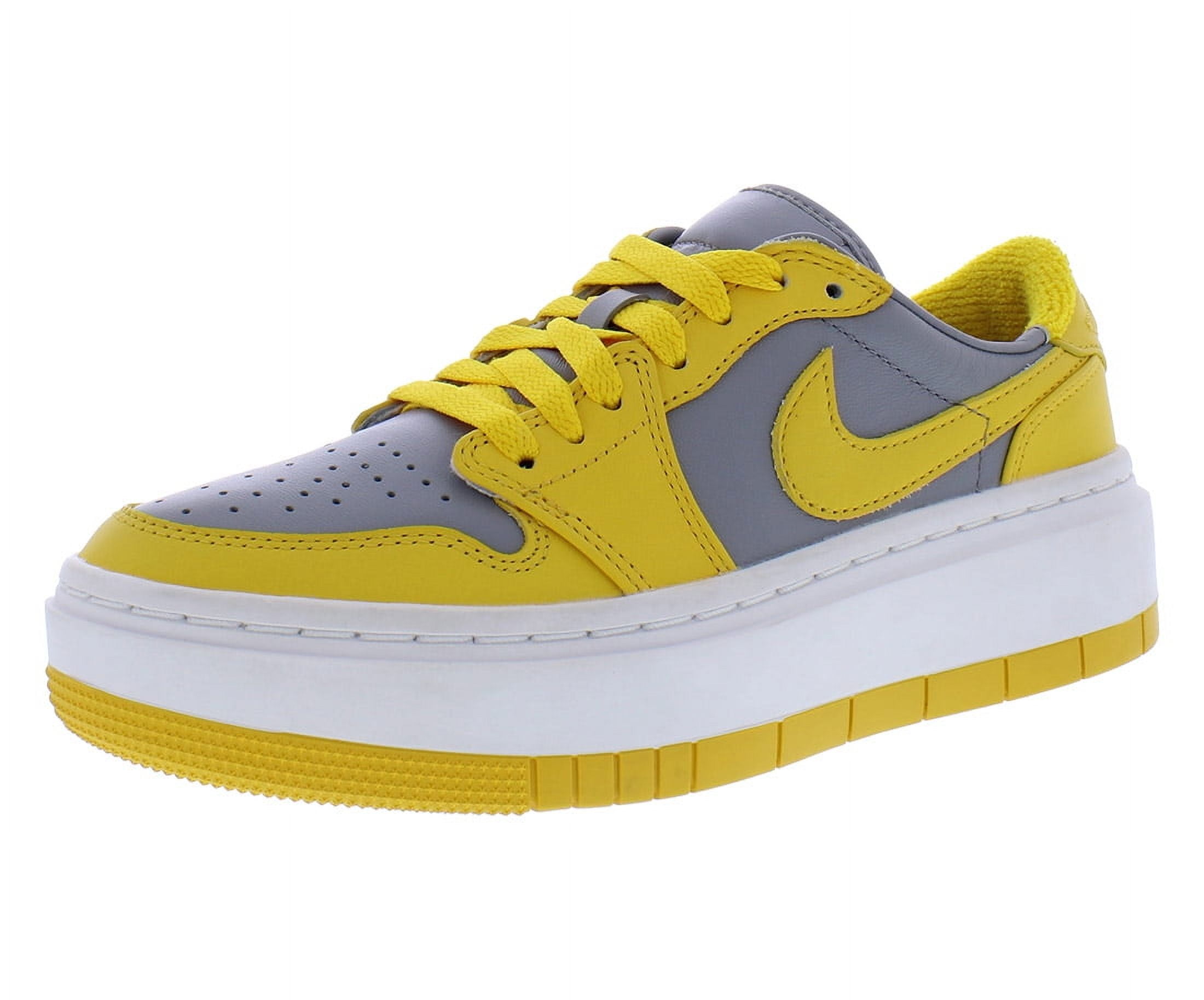 Jordan Athletic Shoes in Gray and Neon Yellow Air Jordan 4 GS  main image 2