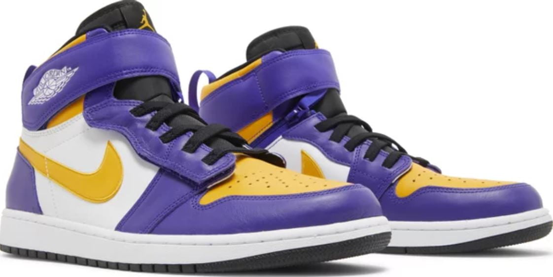 Air Jordan 1 High FlyEase Lakers Concord White Black Taxi CQ3835