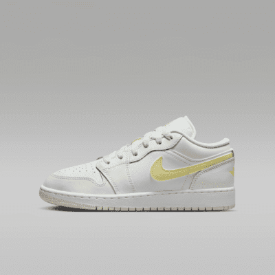 Big Kid's Jordan 1 Low Sail/Laser Orange-White (FV8486 181) - 5.5