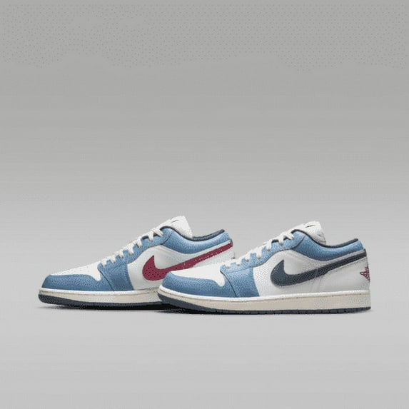 Men's Jordan 1 Low SE "Motion" White/Armory Navy-Aegean Storm (HM3711 144) - 4.5