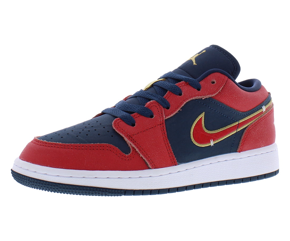 Nike Air Jordan 1 Low SE Leather GS Boys Shoes Size 6, Color