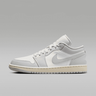 Air Jordan 1 Low Women's Shoes Color: Sail/Coconut Milk/Neutral Grey Size: W 9.5 / M 8