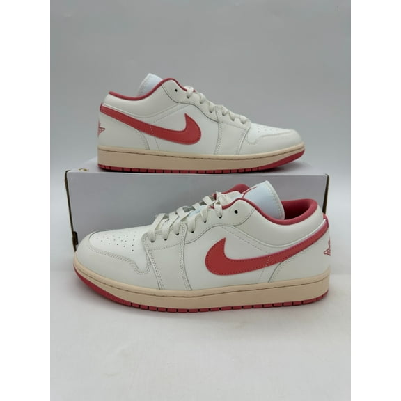 Air Jordan 1 Low Women's Size 12 men's size 10.5 White pink Shoes DC0774 109