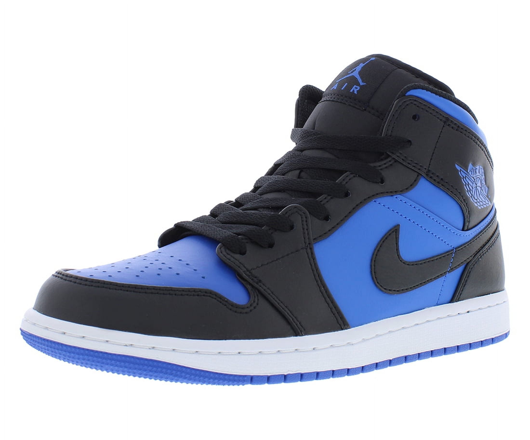Nike Men's Air Jordan 1 Mid Varsity Royal Black Sneaker