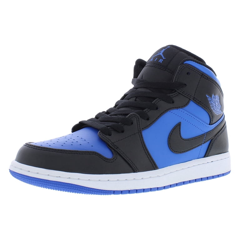New Jordan Mids Black and Blue Sneakers size 9 No Low Offers Please. Ty Jordan 1 Mid Black Royal Blue Size 9.5 Mens DQ8426-042 New  main image 3
