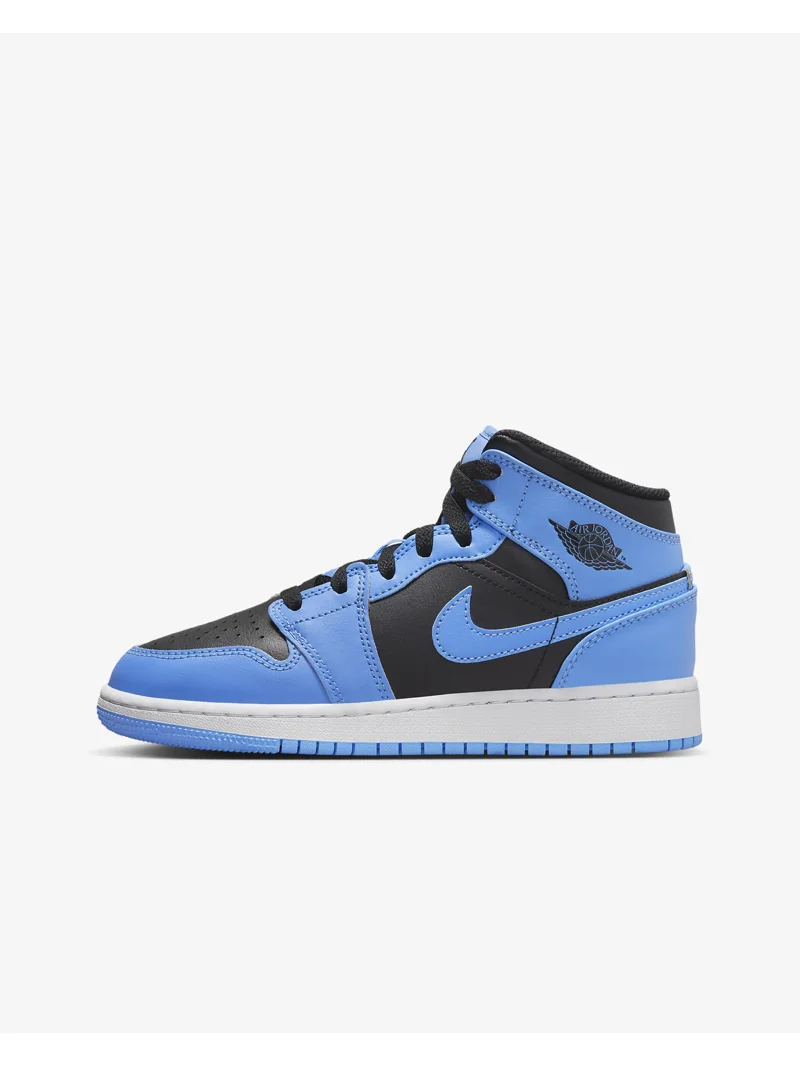 Air Jordan Mid Grade School Sneaker University Blue Black