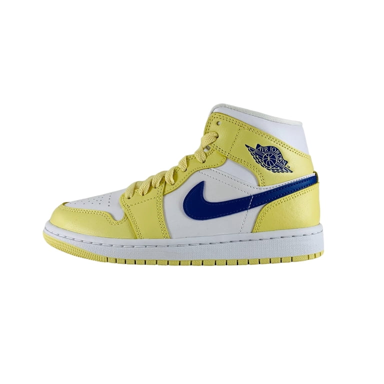 Air Jordan 1 Mid Lemon Wash Sneakers, New Women