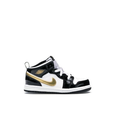 Air Jordan 1 Mid Patent TD 'Black Gold' 'Black Gold' - BQ6933-007