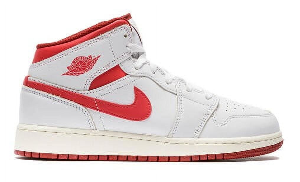 Air Jordan 1 Mid SE Kids Sneakers White/Black/Infrared 23 main image 1