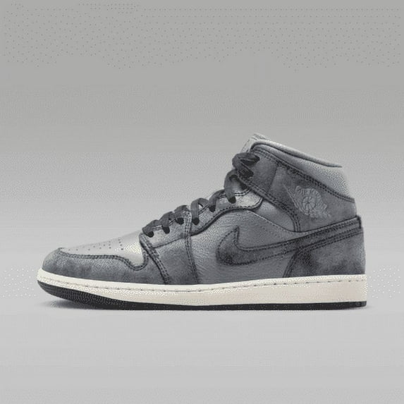 Air Jordan 1 Mid SE Women's Shoes Color: Smoke Grey/Sail/Off Noir Size: W 5.5 / M 4